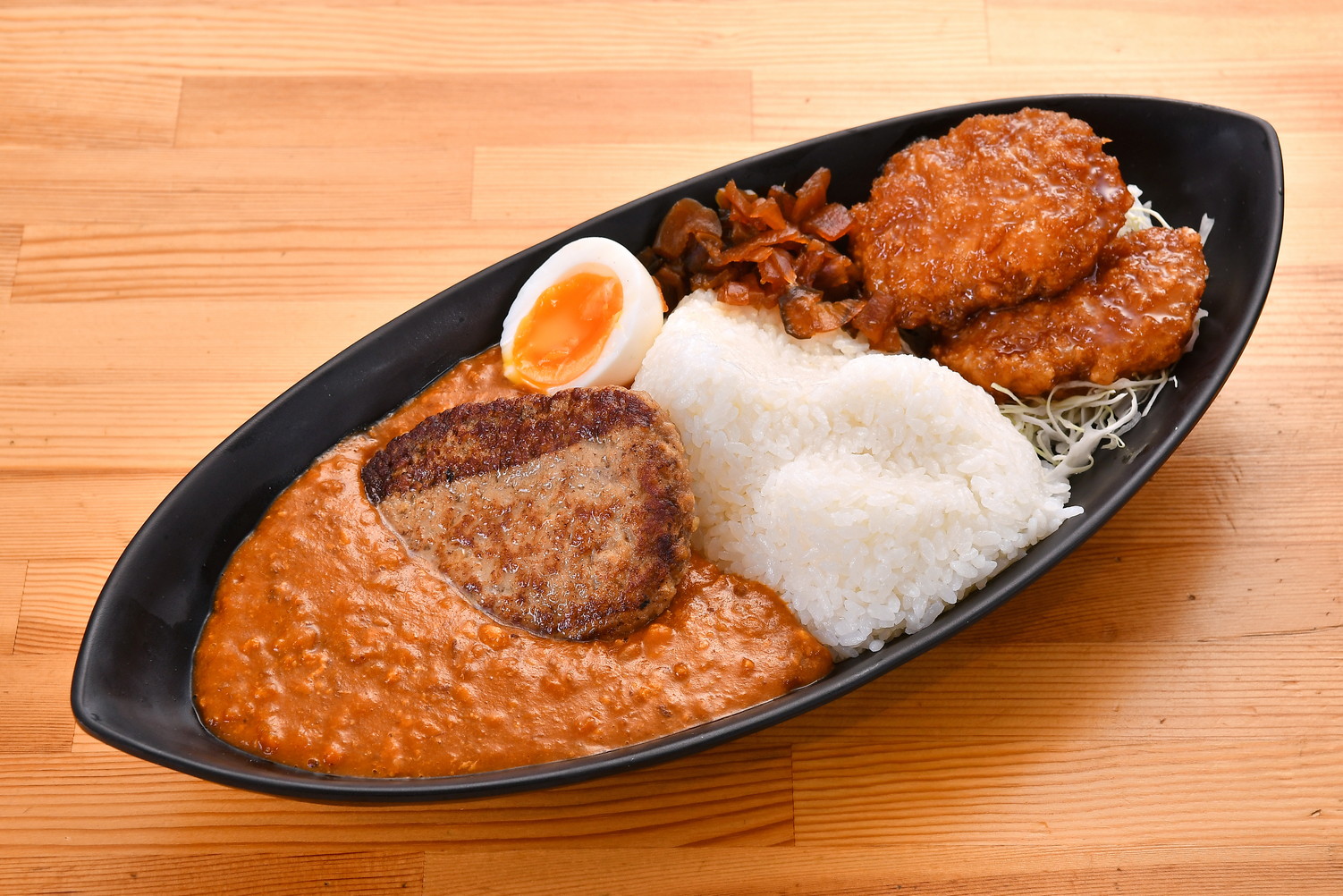 カレーとハンバーグ