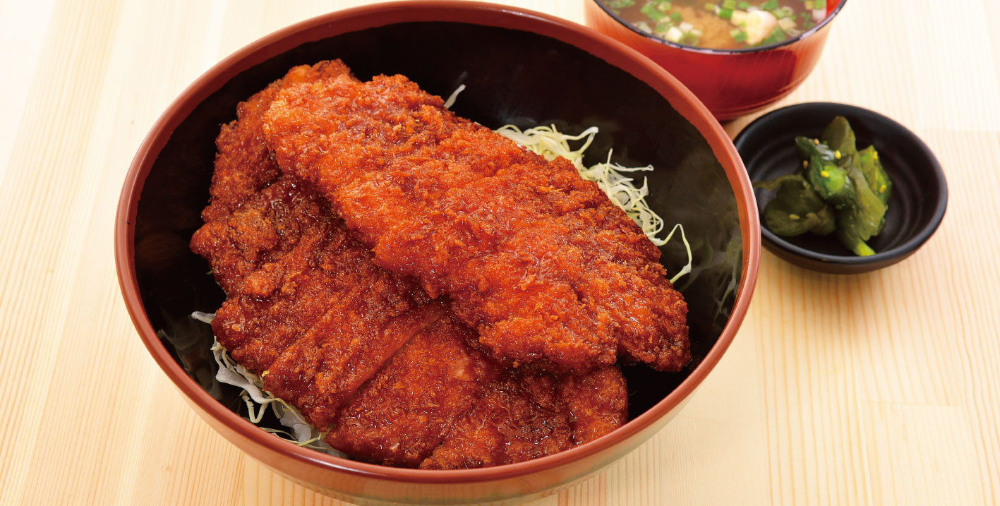 会津ソースカツ丼 - ソースがかかったカツ丼